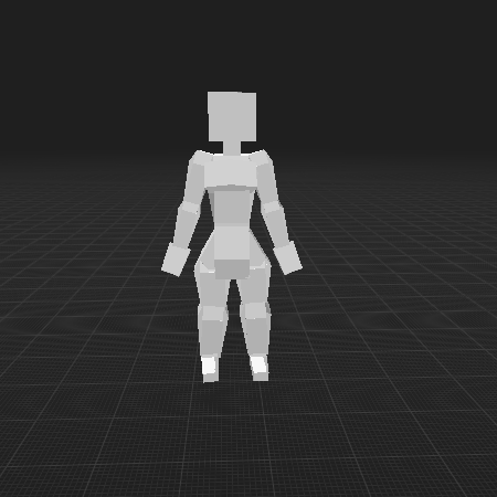 Girl model template