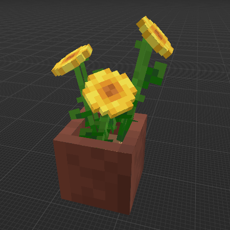 Pot of Sunflowers