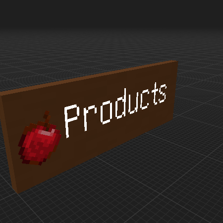 Products sign