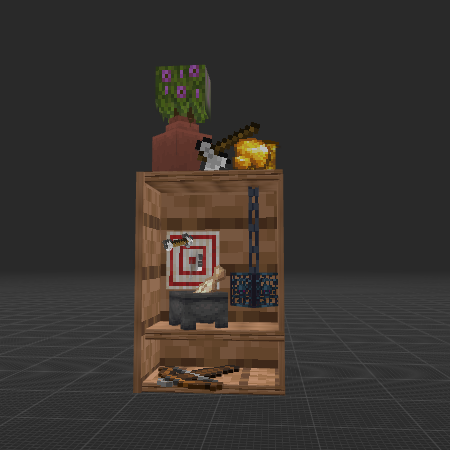 closet with weapons