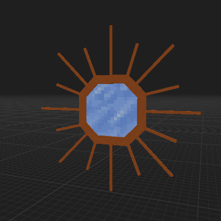Orange Sunburst Mirror