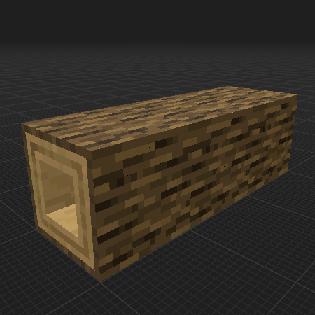 hollow oak log