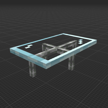 Glass Pane Coffee Table & Iron