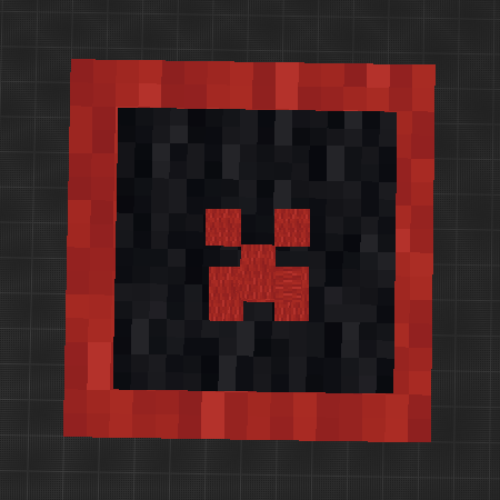 carpet with creeper face