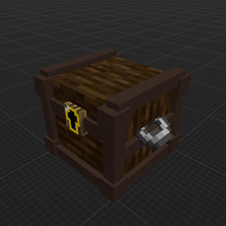 wooden 3D chest