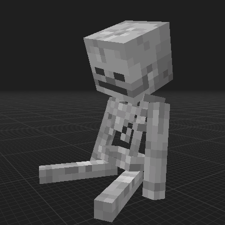 Sitting skeleton