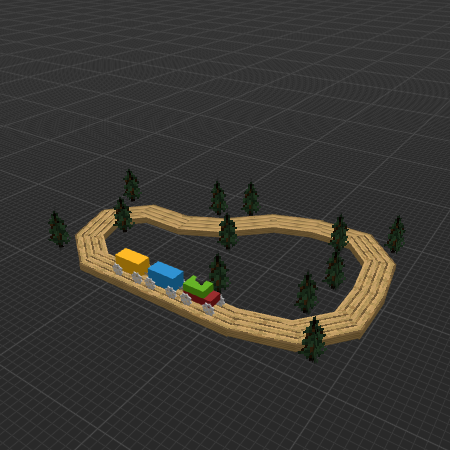 Wooden Train Tracks Toy