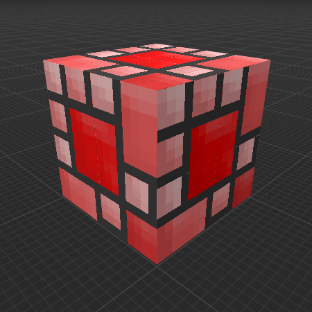 Red-Shaded Stained Masonry Glass (Dungeons)
