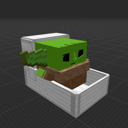 Grogu in pod (Baby yoda from star wars)