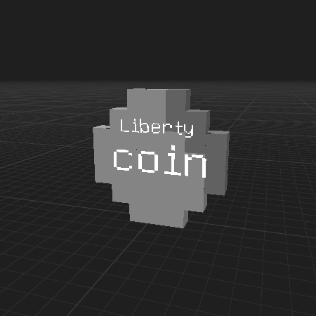 Minecraft Style Quarter Coin Asset