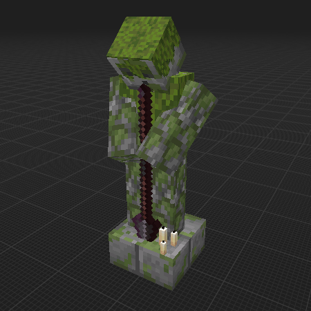 mossy statue