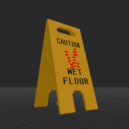 Wet floor sign