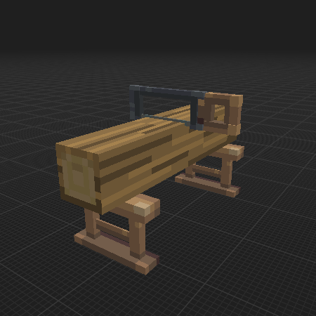 Sawing a log