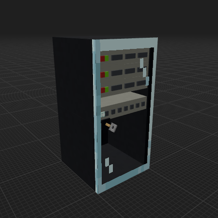 Server Rack with servers