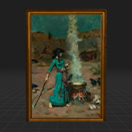 John William Waterhouse – The Magic Circle (Framed)