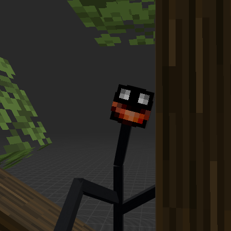 the black man with the tree