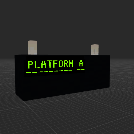 Minecart Train Station Sign ( Customizable )