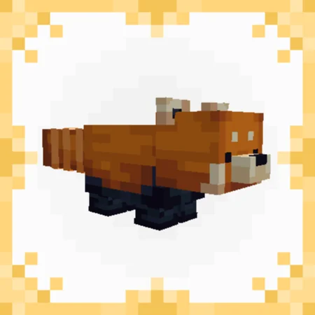 standing Red panda