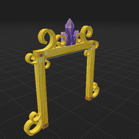 Golden door opening animation