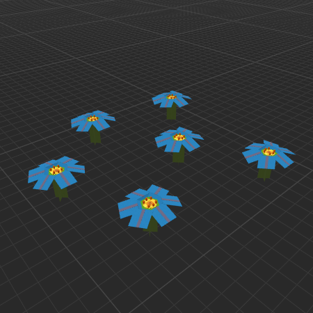 Blue Alpine Flowers