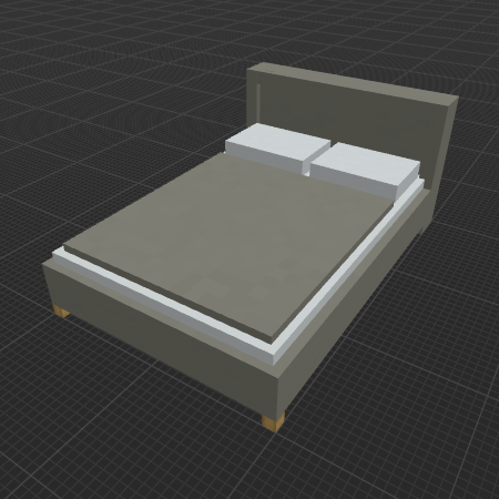 Gray Bed