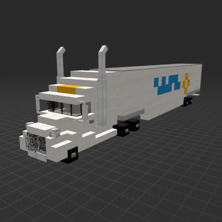 Custom Truck Model [With Walmart Trailer]
